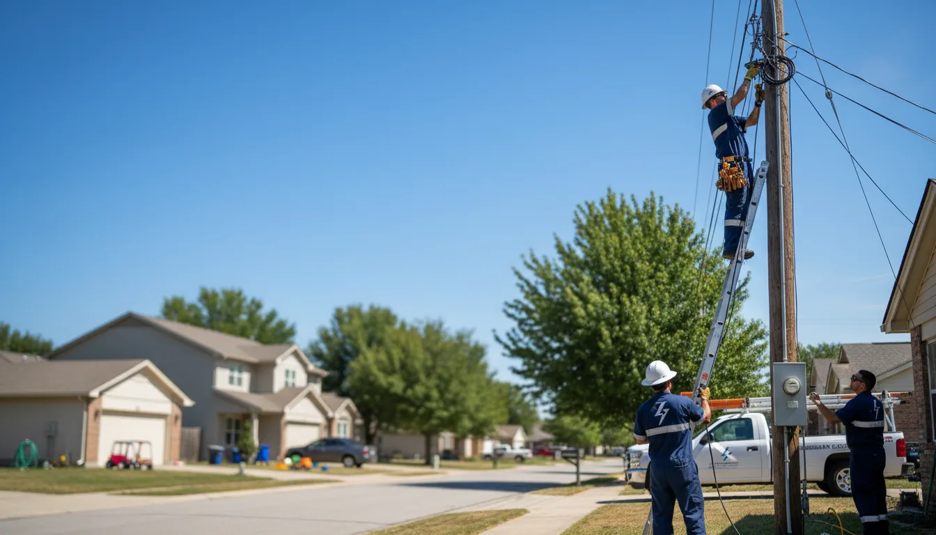 Residential electrician providing installation services in Neck City, MO
